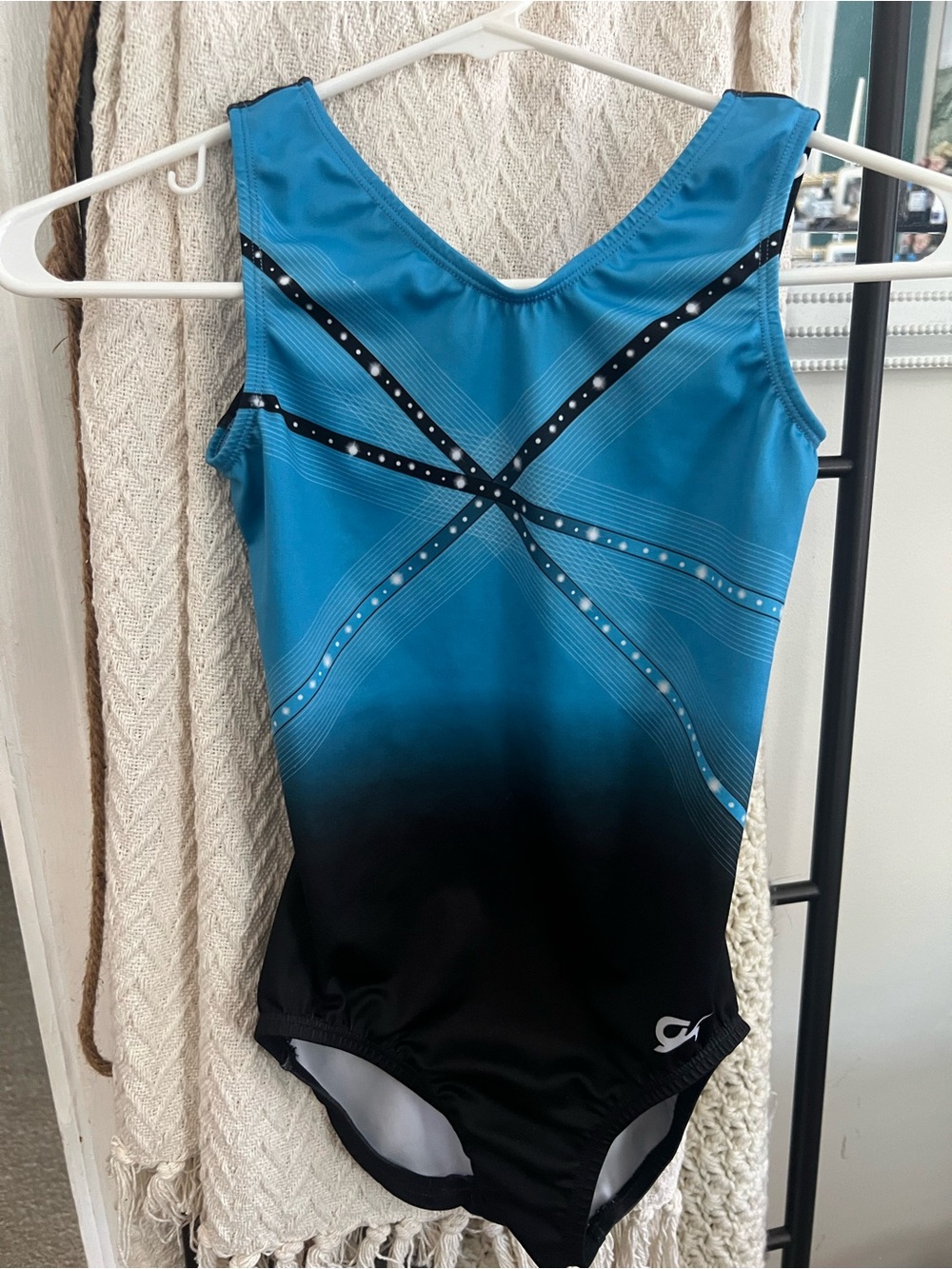 GK Gymnastics leotard Black & Blue Size Adult XS AXS - Picture 2 of 4